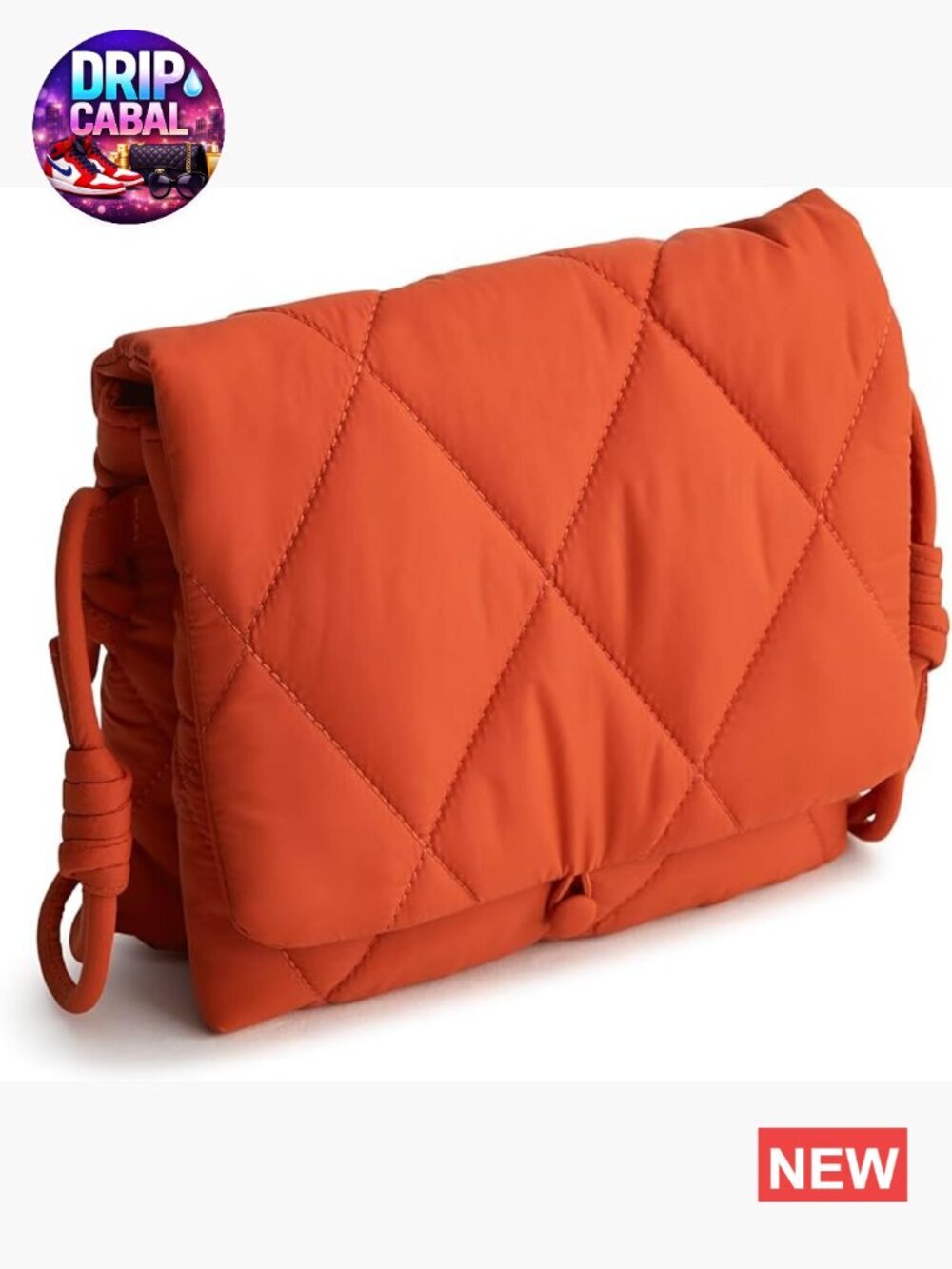 Crossbody Bag with Adjustable Strap, Button Closure, 4 Pockets